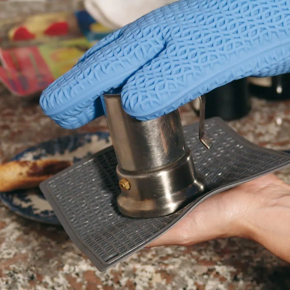 Szara teksturowana silikonowa  – Oven Mitt Silicone recenzja i cena